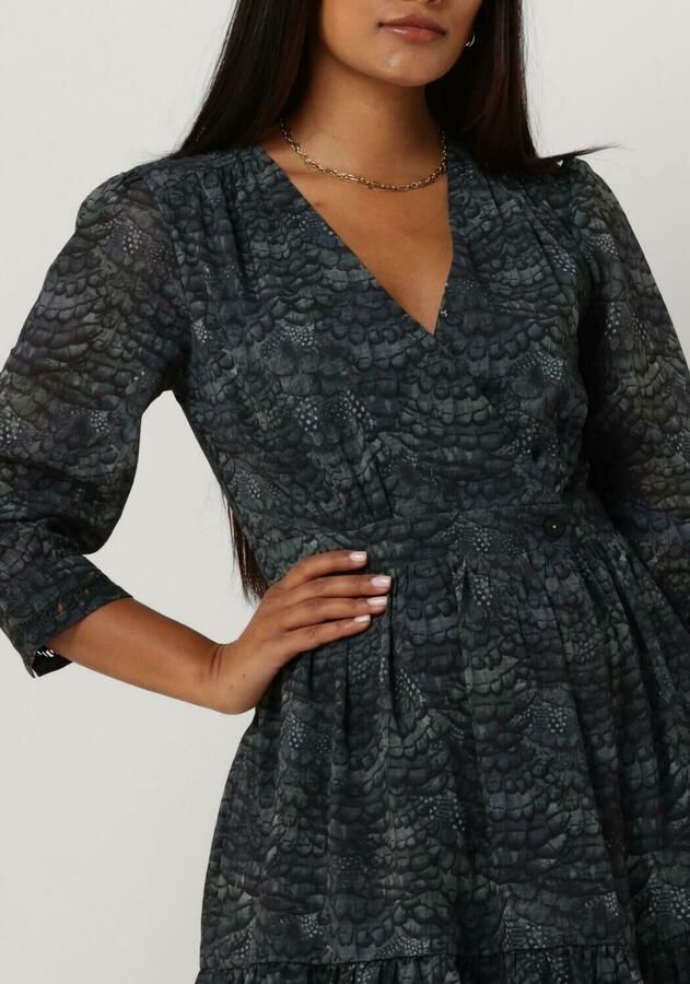 SCOTCH & SODA Dames Jurken Wrap Mini Dress Groen - Foto 2