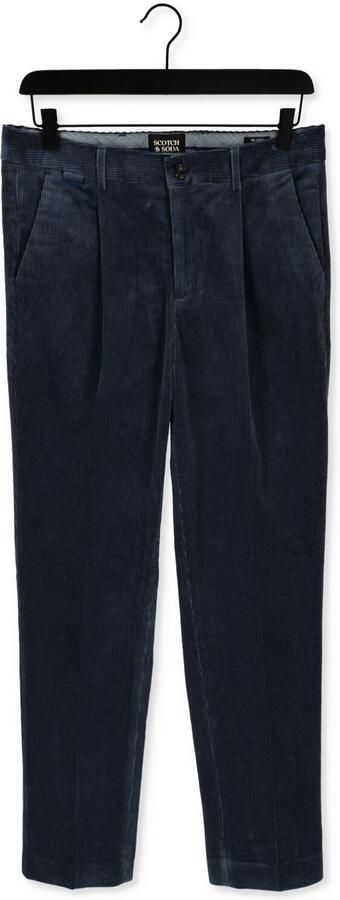 SCOTCH & SODA Heren Broeken Blake Corduroy Pleated Chino Blauw - Foto 3