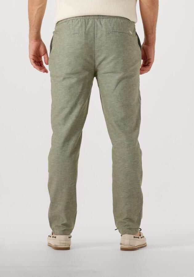 Scotch & Soda Tapered fit stoffen broek met tunnelkoord model 'Warren'
