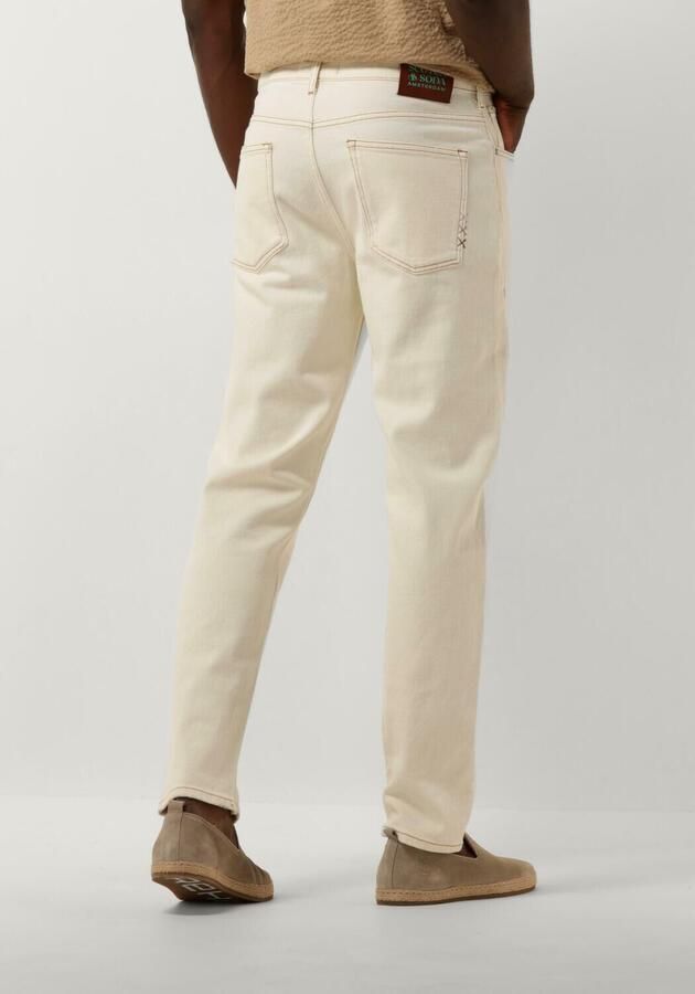 Scotch & Soda Heren Jeans The Drop Regular Taper Jeans Beige Heren