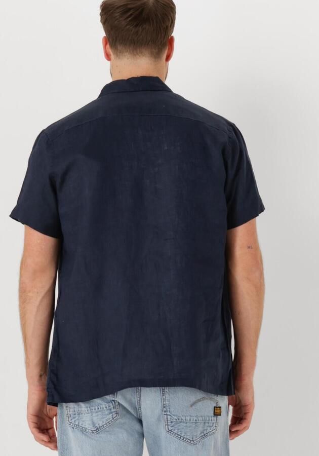 SCOTCH & SODA Heren Overhemden Linen Shirt Donkerblauw - Foto 2