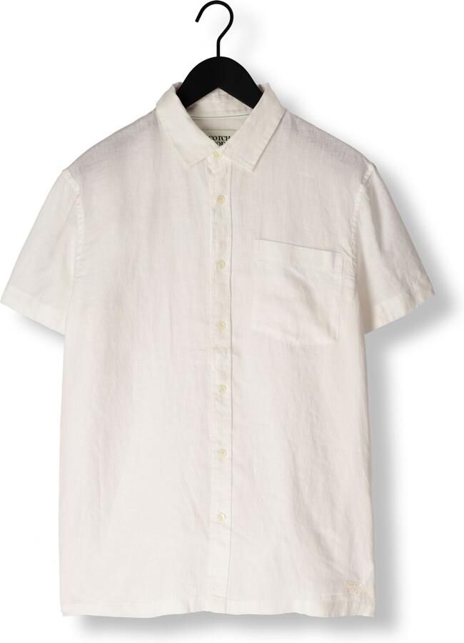 SCOTCH & SODA Heren Overhemden Linen Shirt Ecru