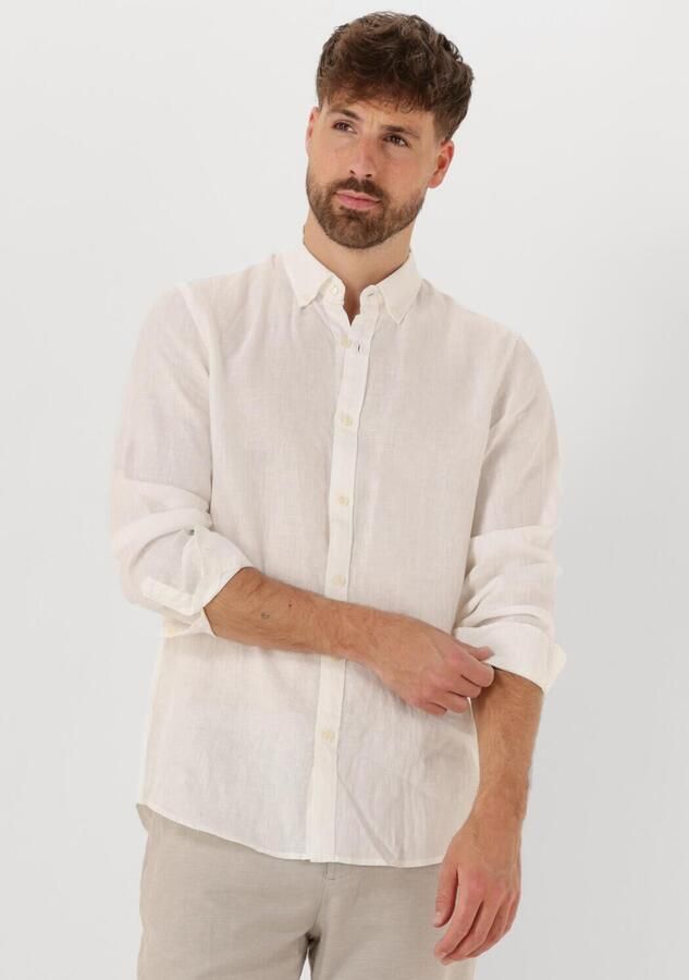 Scotch & Soda Overhemd Lange Mouw Scotch & Soda Linnen Overhemd Wit - Foto 4