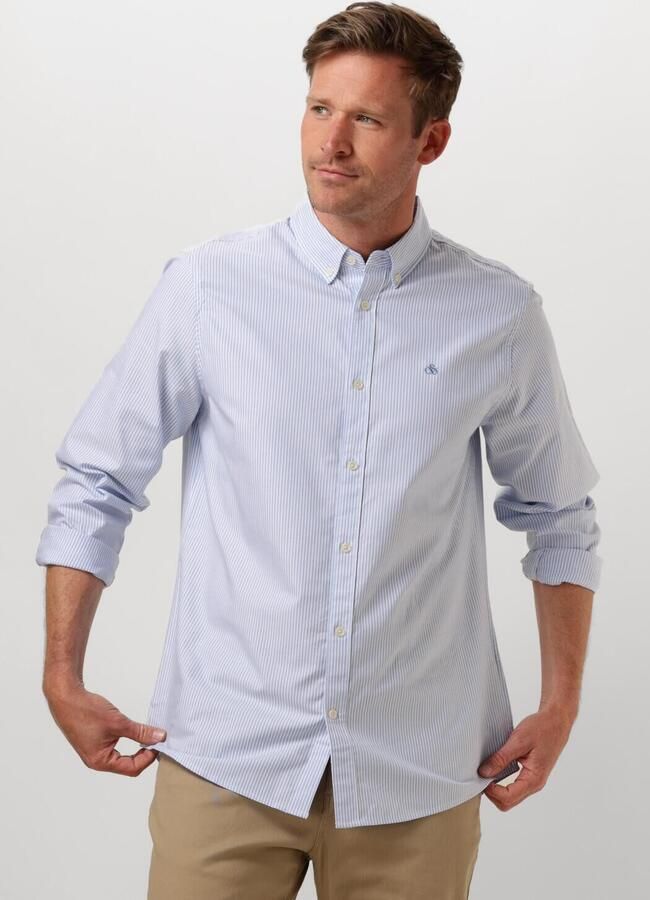 Scotch & Soda Overhemd Lange Mouw Scotch & Soda Overhemd Streep Lichtblauw - Foto 4