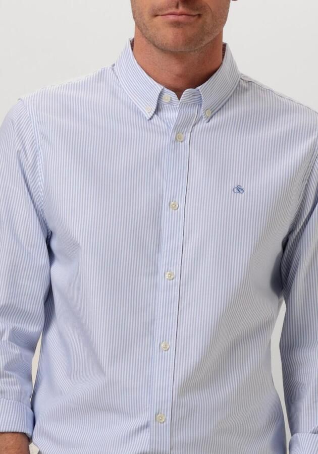 Scotch & Soda Overhemd Lange Mouw Scotch & Soda Overhemd Streep Lichtblauw - Foto 3