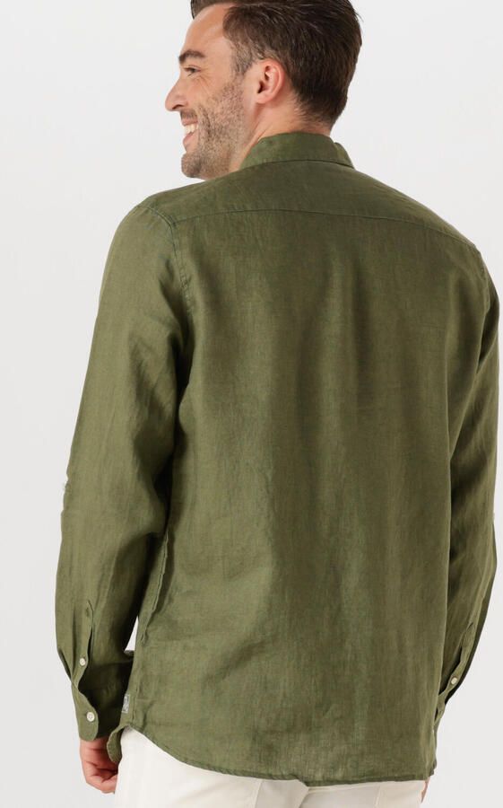 SCOTCH & SODA Heren Overhemden Regular Fit Linen Shirt Groen - Foto 3