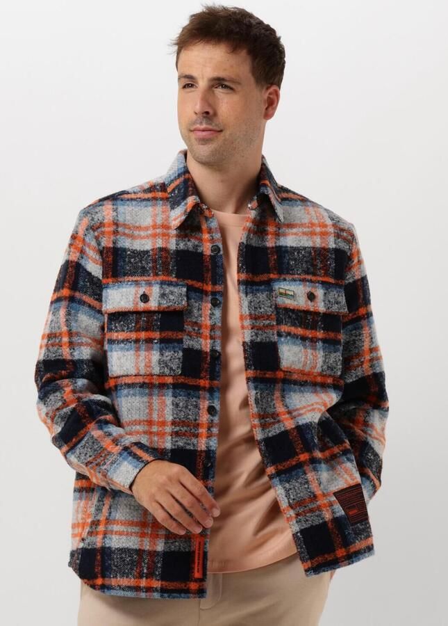 SCOTCH & SODA Heren Overhemden Relaxed Fit Yarn-dyed Fleece Overshirt Multi - Foto 4