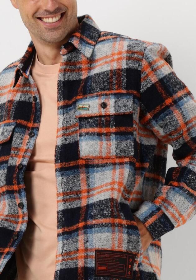 SCOTCH & SODA Heren Overhemden Relaxed Fit Yarn-dyed Fleece Overshirt Multi - Foto 3