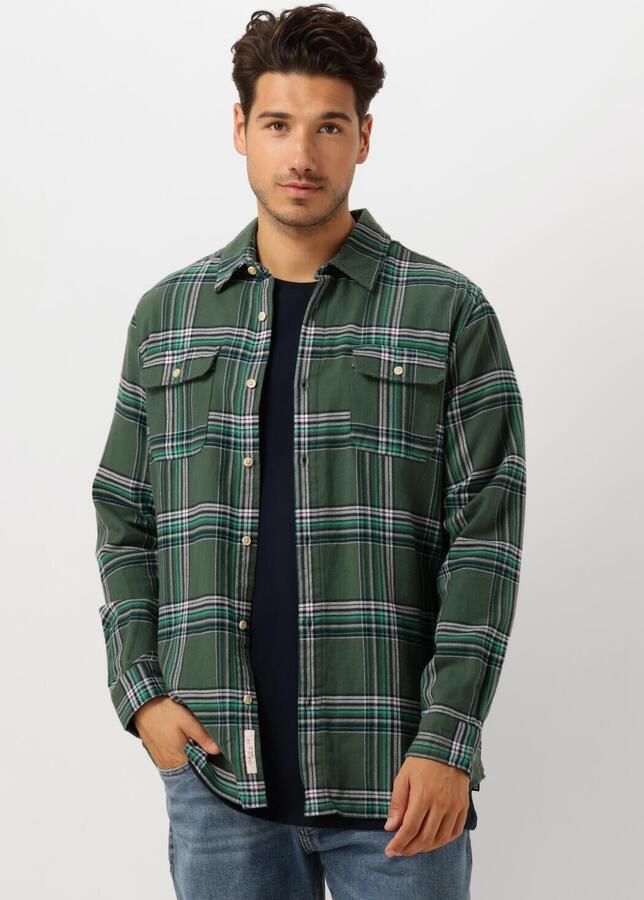 SCOTCH & SODA Heren Overshirts Regular Fit Multicoloured Flannel Check Groen - Foto 4