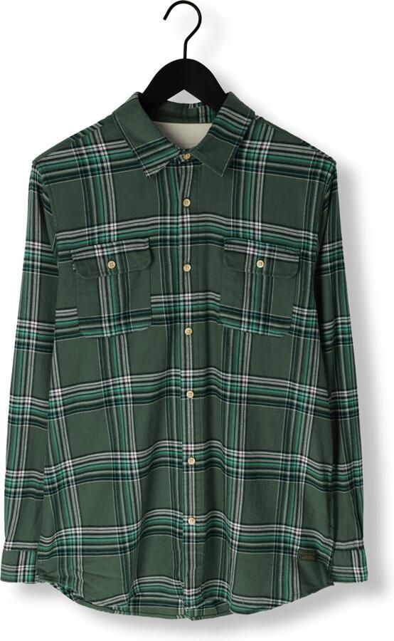 SCOTCH & SODA Heren Overshirts Regular Fit Multicoloured Flannel Check Groen - Foto 3