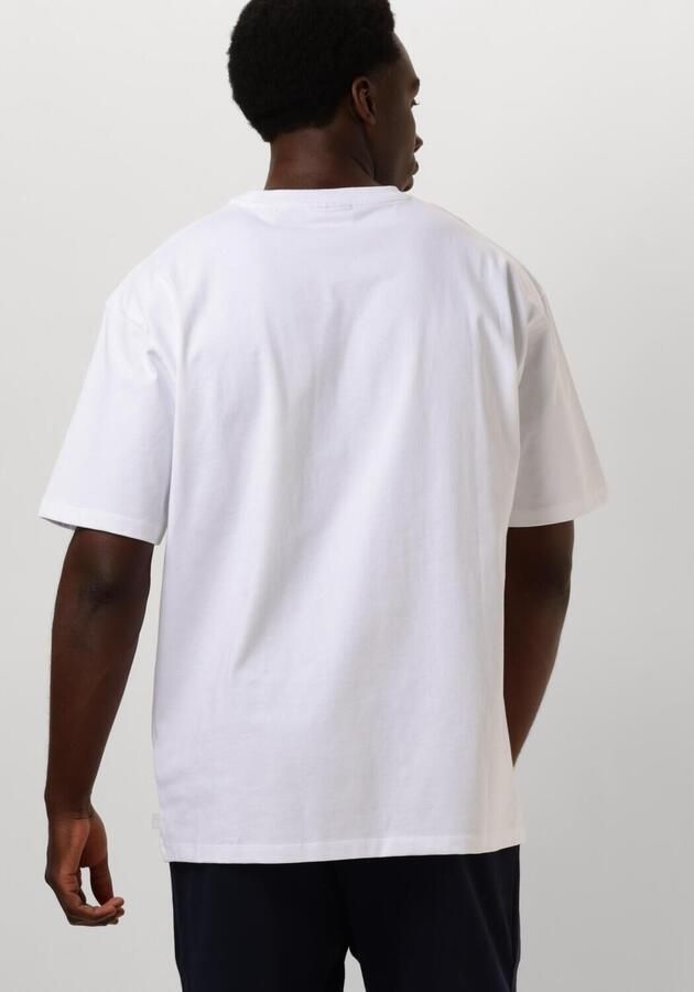 SCOTCH & SODA Heren Polo's & T-shirts 3 Crosses Loose Fit Pocket T-shirt Wit - Foto 2
