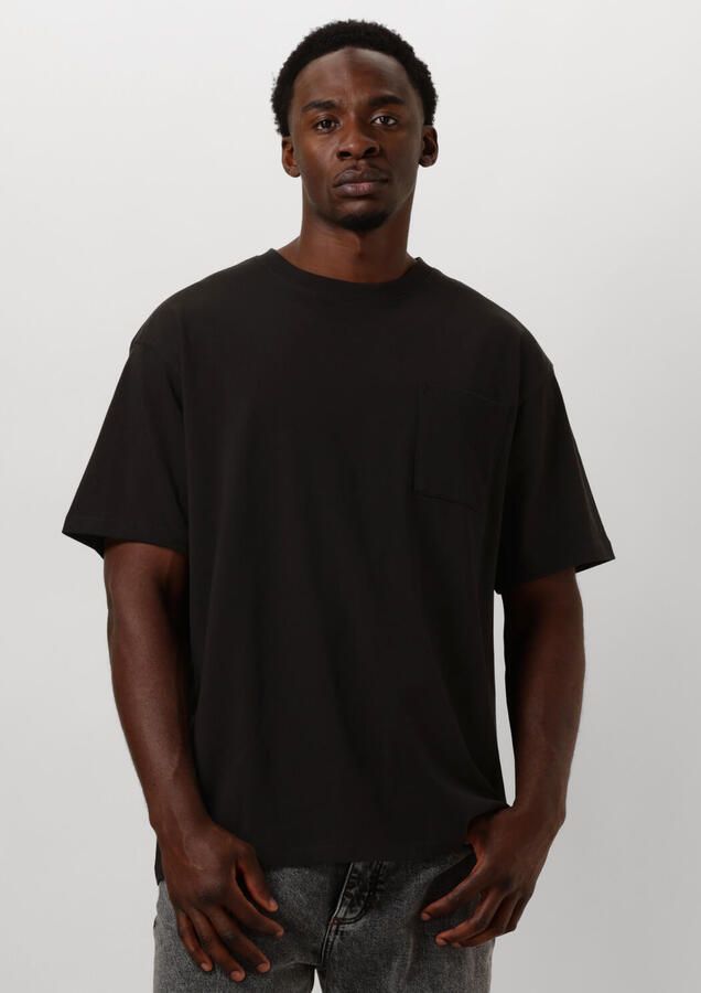 SCOTCH & SODA Heren Polo's & T-shirts 3 Crosses Loose Fit Pocket T-shirt Zwart - Foto 4