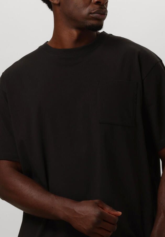 SCOTCH & SODA Heren Polo's & T-shirts 3 Crosses Loose Fit Pocket T-shirt Zwart - Foto 3