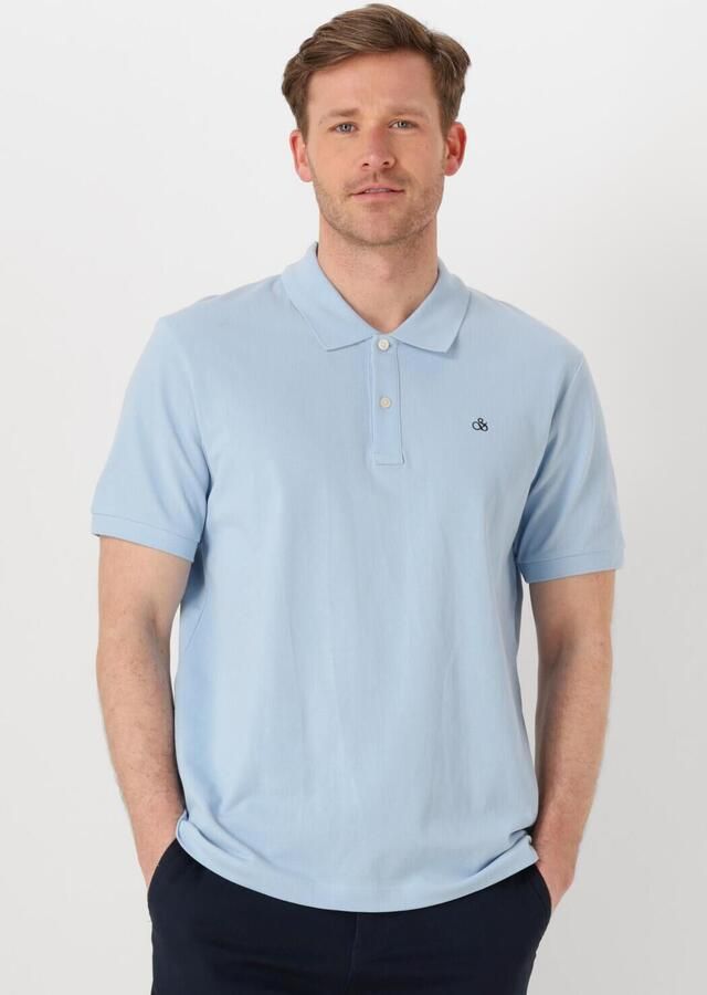 SCOTCH & SODA Heren Polo's & T-shirts Logo Pique Polo Blauw - Foto 4