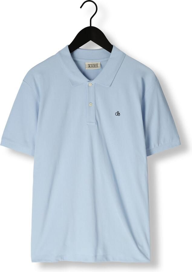 SCOTCH & SODA Heren Polo's & T-shirts Logo Pique Polo Blauw