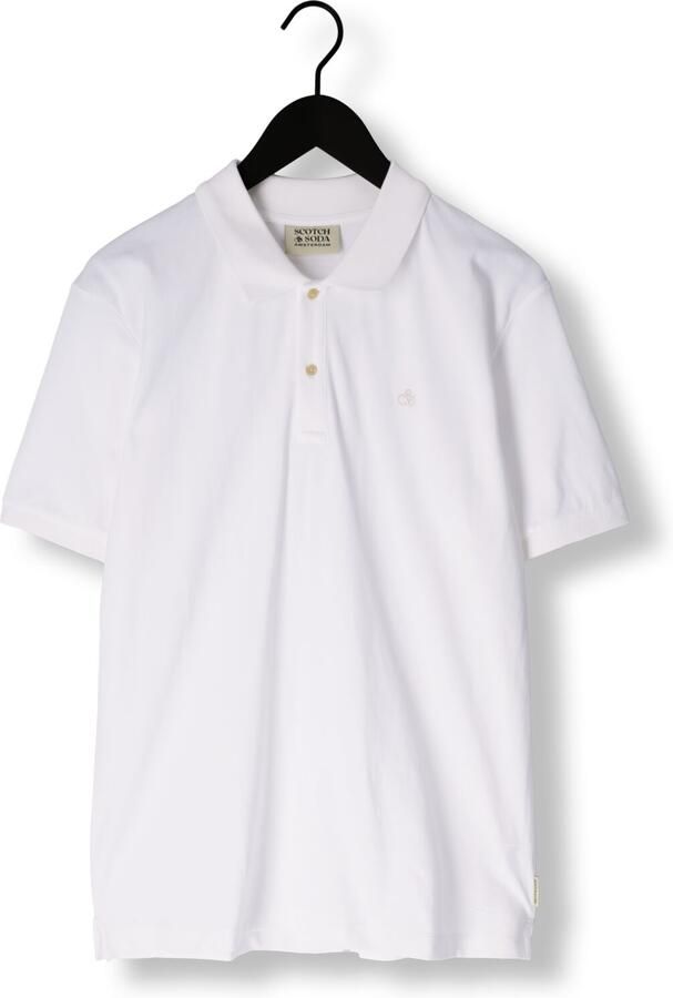 Scotch & Soda T-shirt Scotch & Soda Core Piqué Polo Wit - Foto 3