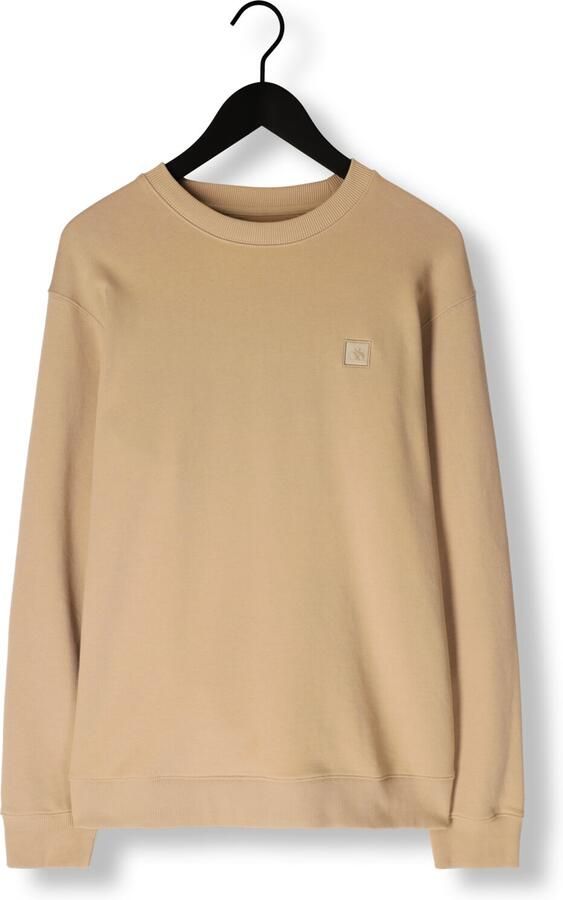 SCOTCH & SODA Heren Truien & Vesten Badge Logo Crew Sweatshirt Zand - Foto 3