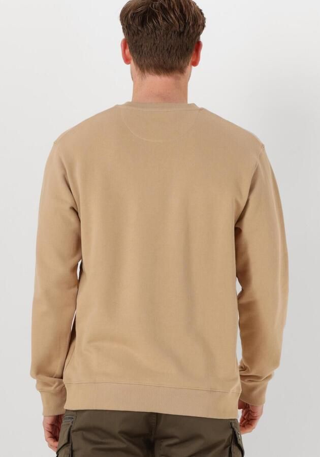 SCOTCH & SODA Heren Truien & Vesten Badge Logo Crew Sweatshirt Zand