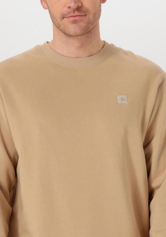 SCOTCH & SODA Heren Truien & Vesten Badge Logo Crew Sweatshirt Zand - Foto 2