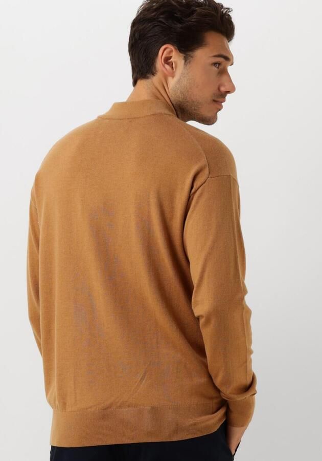 SCOTCH & SODA Heren Truien & Vesten Dropped Shoulder Mock Neck Pullover Camel