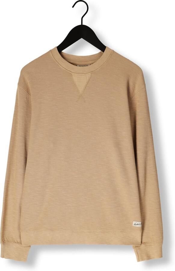 SCOTCH & SODA Heren Truien & Vesten Garment Dye Structured Sweatshirt Zand - Foto 3