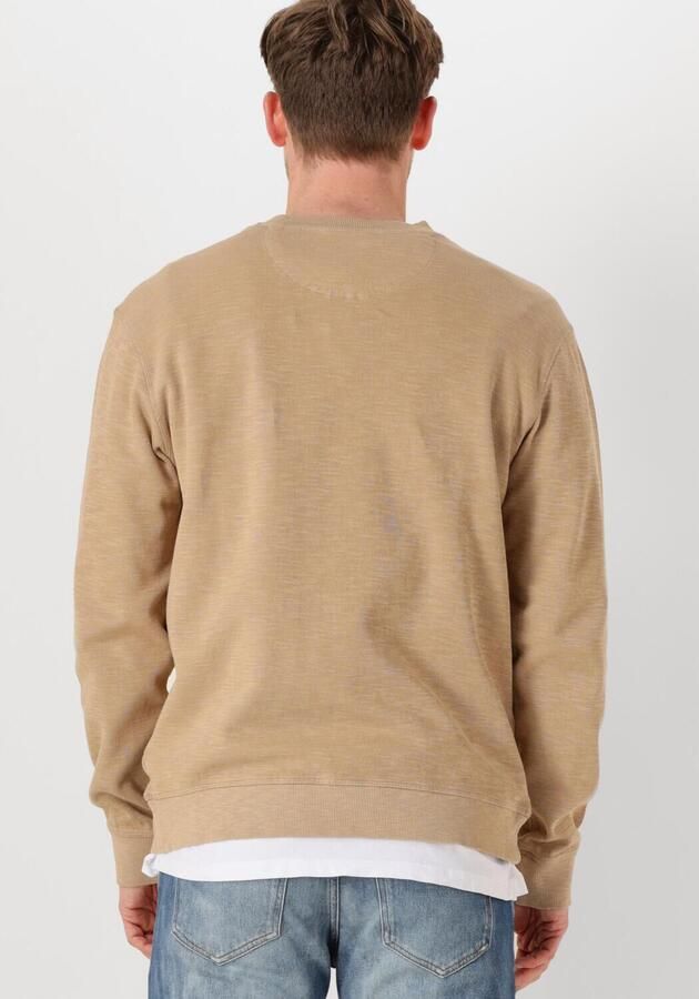 SCOTCH & SODA Heren Truien & Vesten Garment Dye Structured Sweatshirt Zand