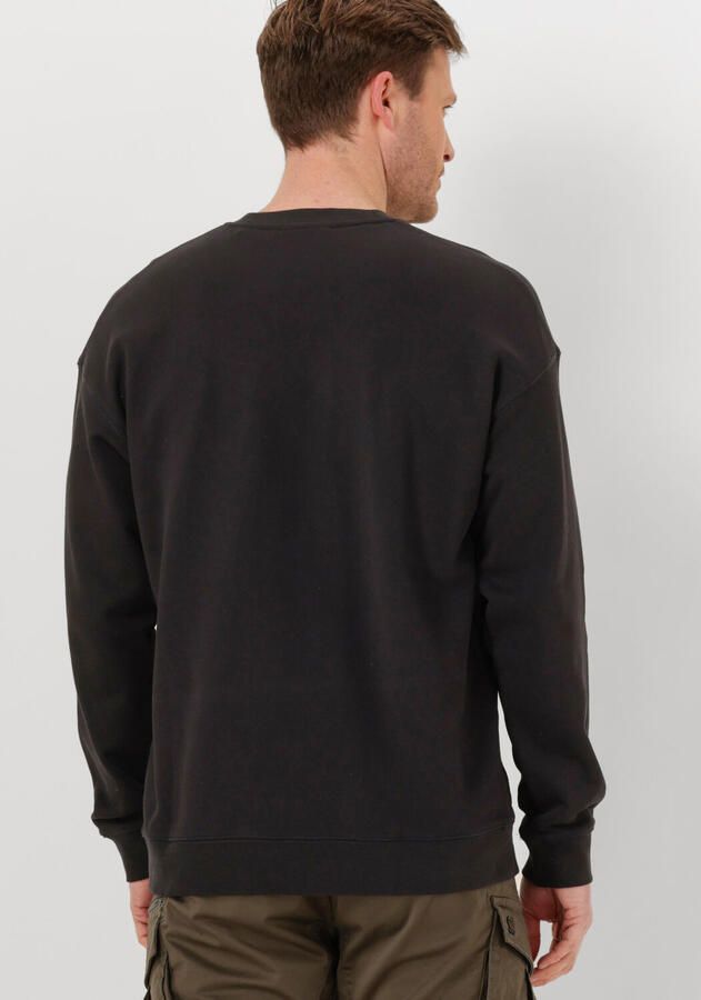 SCOTCH & SODA Heren Truien & Vesten Logo Front Chest Sweatshirt Zwart