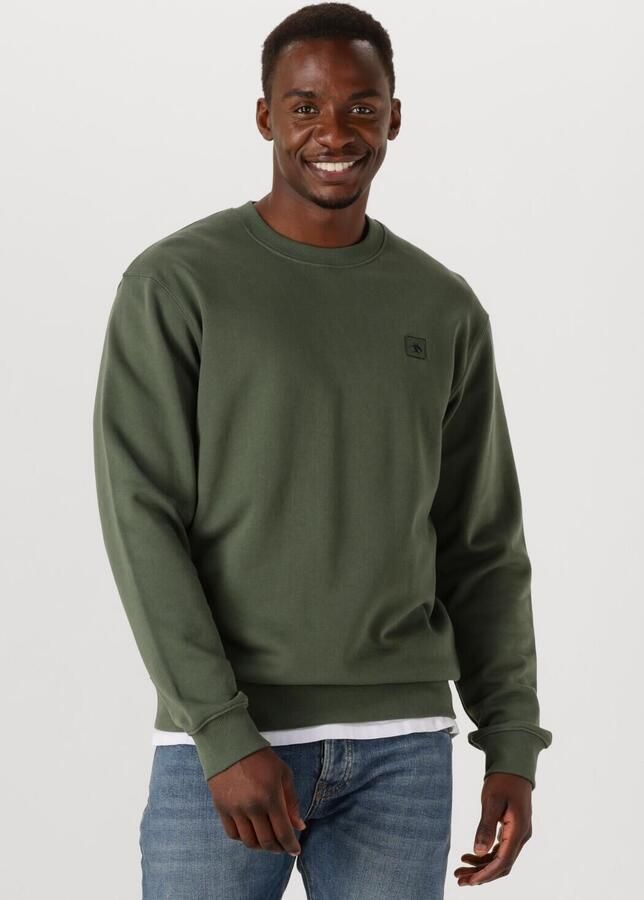 SCOTCH & SODA Heren Truien & Vesten Seasonal Core Regular-fit Logo Sweatshirt Groen - Foto 4