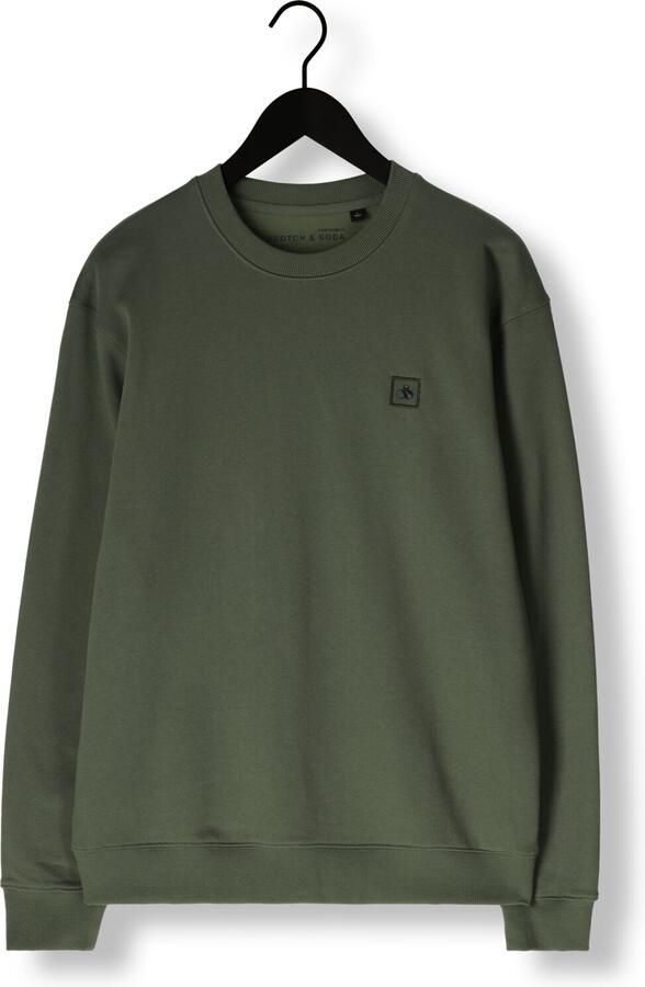 SCOTCH & SODA Heren Truien & Vesten Seasonal Core Regular-fit Logo Sweatshirt Groen - Foto 3