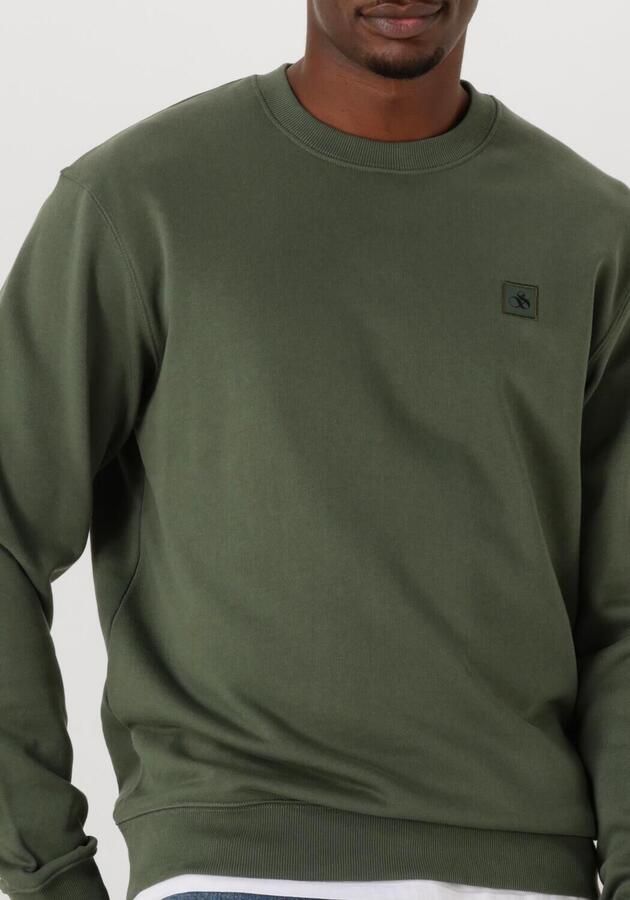 SCOTCH & SODA Heren Truien & Vesten Seasonal Core Regular-fit Logo Sweatshirt Groen - Foto 2