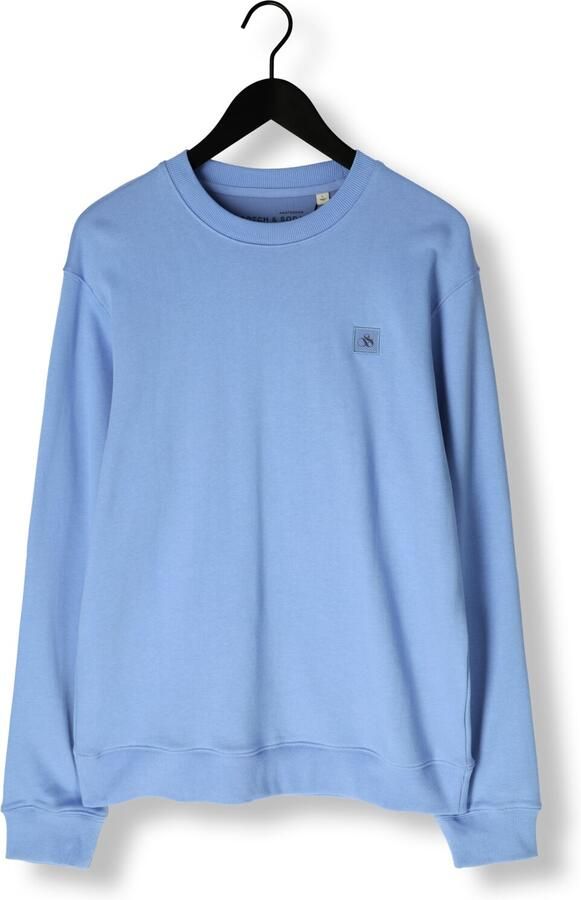SCOTCH & SODA Heren Truien & Vesten Seasonal Core Regular-fit Logo Sweatshirt Lichtblauw - Foto 3