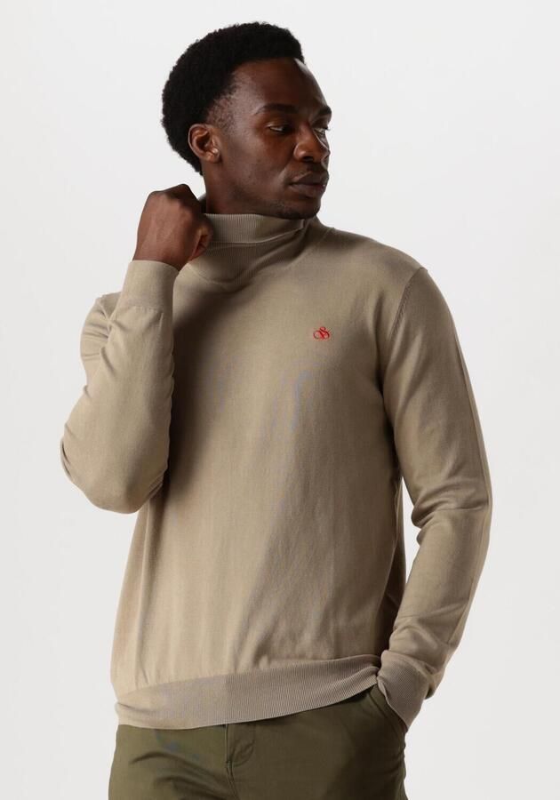 SCOTCH & SODA Heren Truien & Vesten Turtleneck Viscose Sweater Beige - Foto 4