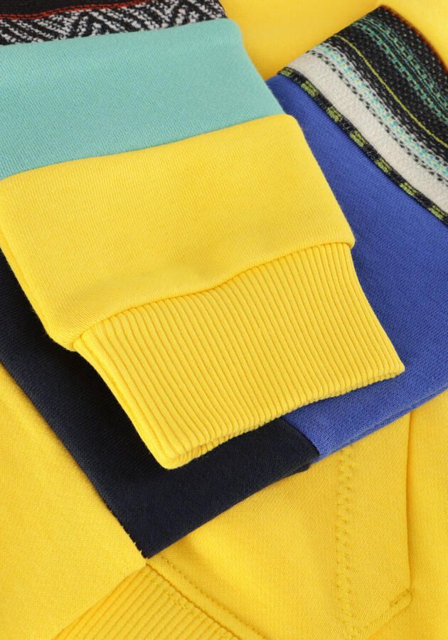 SCOTCH & SODA Jongens Truien & Vesten Contrast Cut And Sewn Hoodie Geel