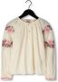 SCOTCH & SODA Meisjes Blouses Long Sleeved Flower Embroidery Top Wit - Thumbnail 1