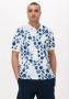 Scotch & Soda Witte Casual Overhemd Printed Pique Polo In Organic Cotton - Thumbnail 1