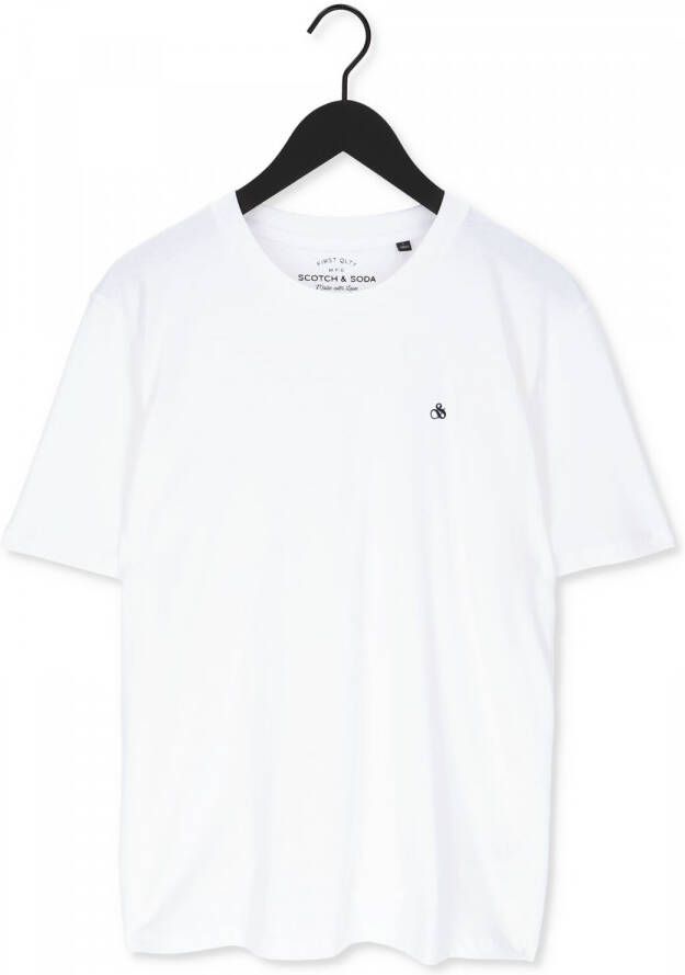 Scotch & Soda basic T-shirt met biologisch katoen white
