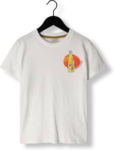 Scotch & Soda Witte T-shirt Relaxed Fit Short Sleeved Artwork
