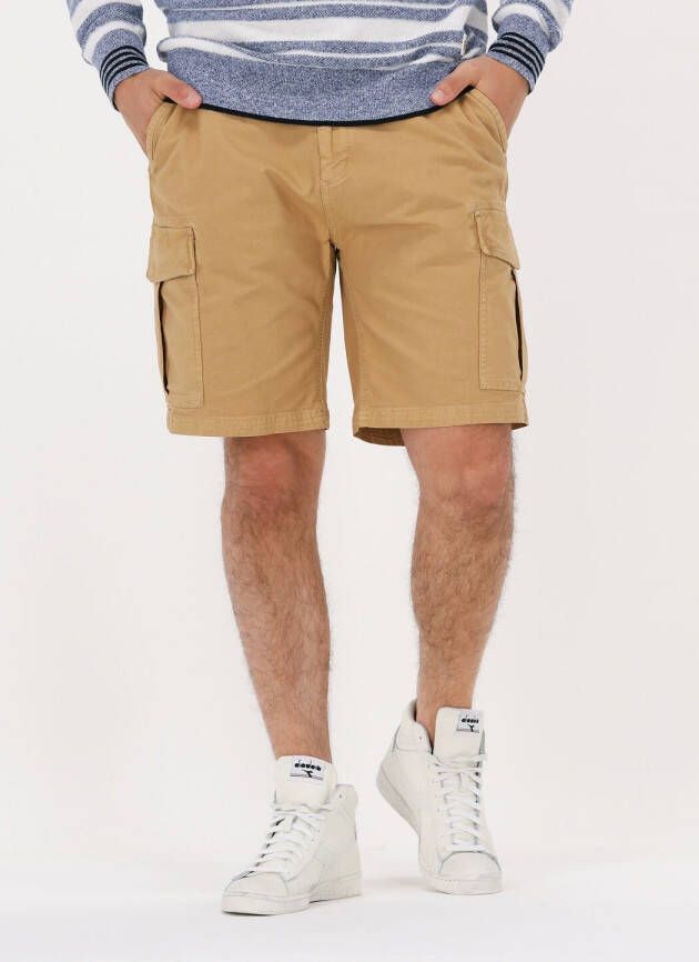SCOTCH & SODA Heren Broeken Fave Garment-dyed Cargo Short Zand