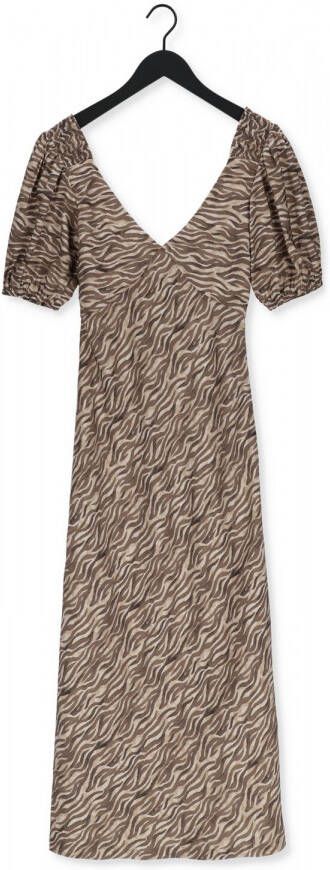 SCOTCH & SODA Dames Jurken Maxi Dress With Open Back Bruin