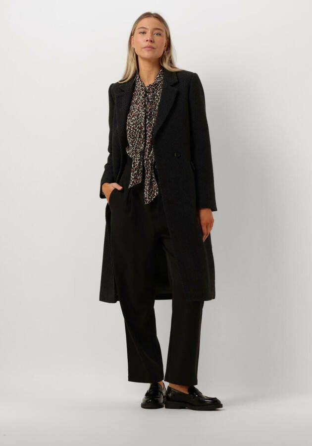 SCOTCH & SODA Dames Jassen Classic Wool Blend Tailored Coat Zwart