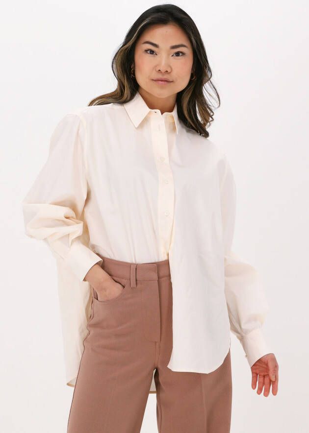 SECOND FEMALE Dames Blouses Matis Solid Shirt Beige