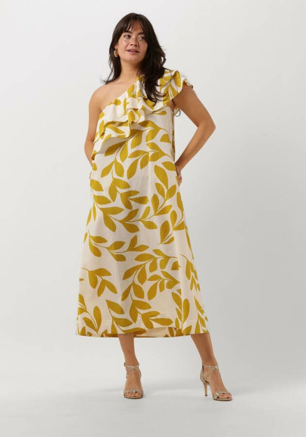 Second Female One-Shoulder Midi Jurk Second Dames Multicolor Dames