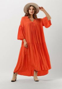 Second Female Oranje Maxi Jurk Emuanuelle Slim Dress