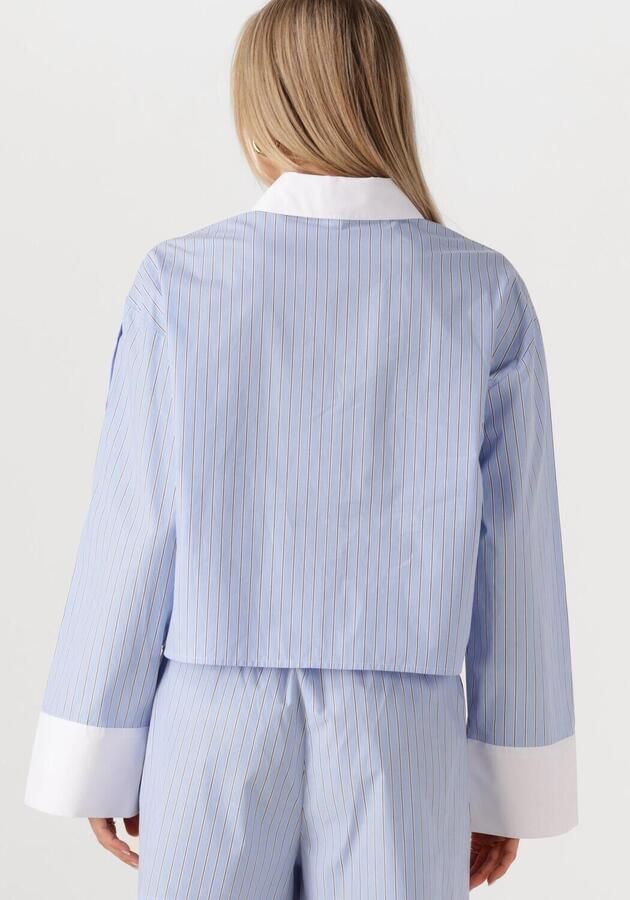 SECOND FEMALE Dames Blouses Alanis Combi Shirt Blauw - Foto 2