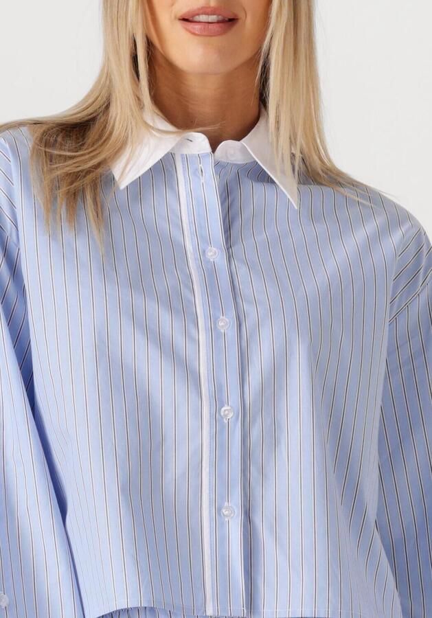SECOND FEMALE Dames Blouses Alanis Combi Shirt Blauw - Foto 3