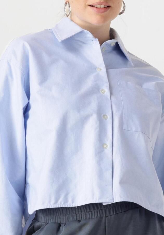 SECOND FEMALE Dames Blouses Baulo Cropped Shirt Lichtblauw - Foto 2