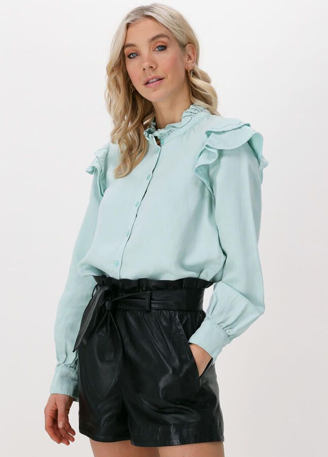 SECOND FEMALE Dames Blouses Capsella Shirt Groen - Foto 4