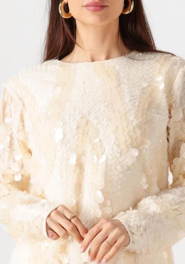 SECOND FEMALE Dames Blouses Glimmer Blouse Creme - Foto 3