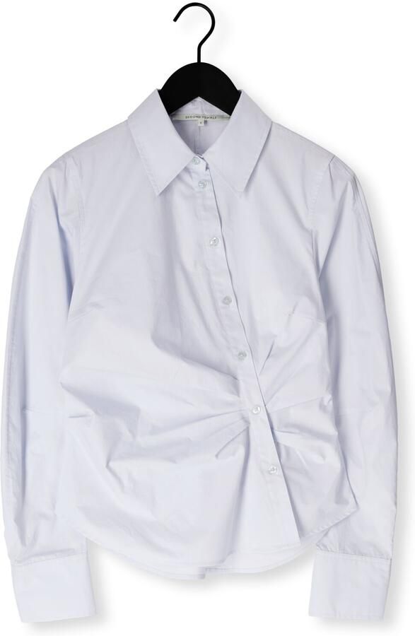 SECOND FEMALE Dames Blouses Hill Shirt Lichtblauw - Foto 4
