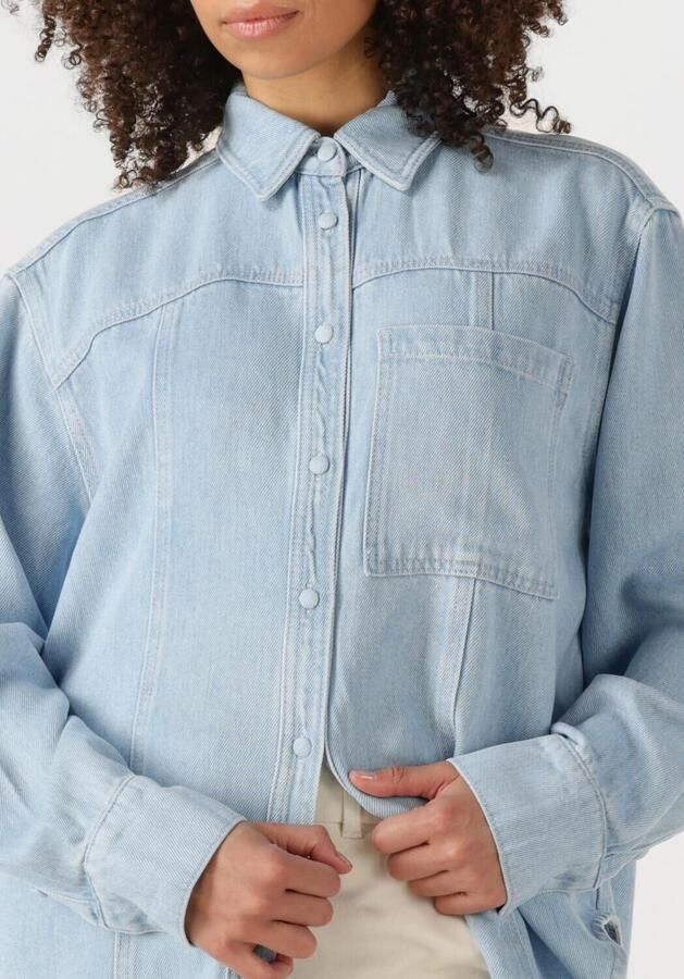 SECOND FEMALE Dames Blouses Irvin Denim Shirt Lichtblauw - Foto 2